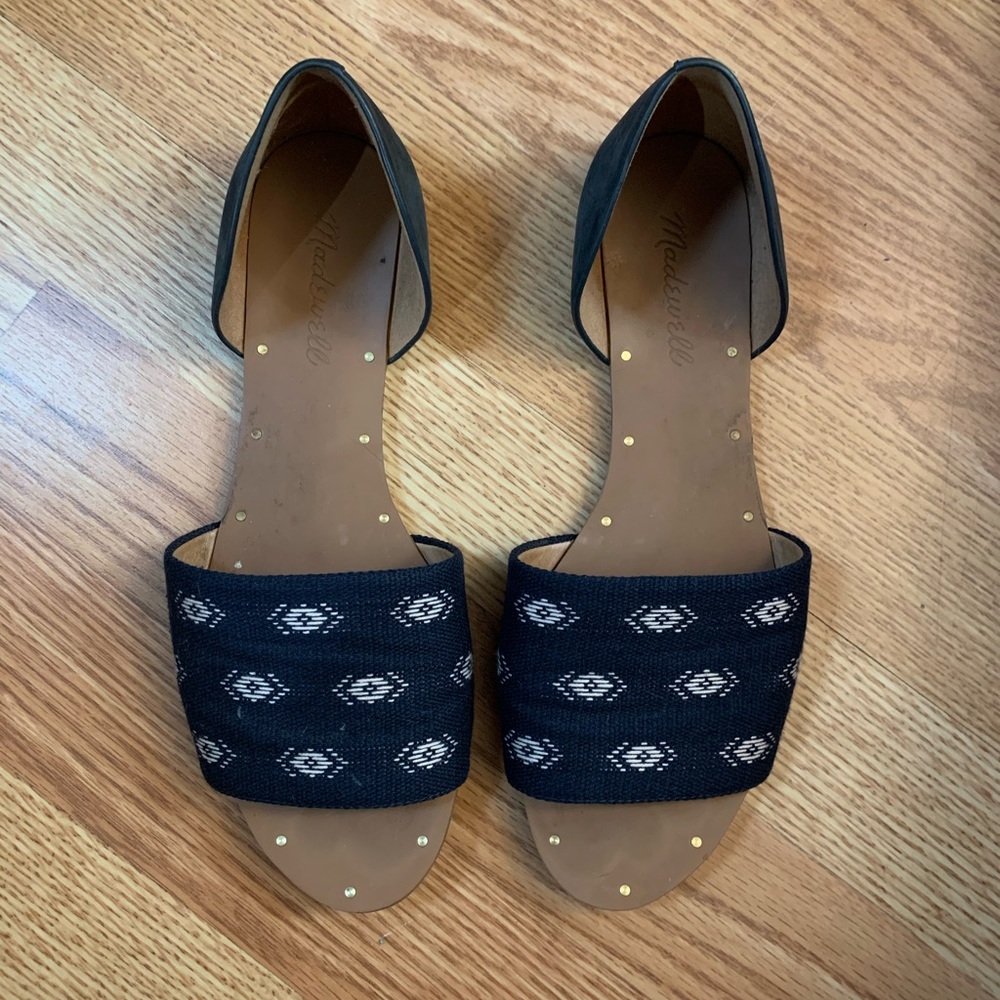 Madewell Thea Sandal Leather and Fabric | 7